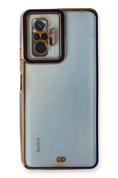 Xiaomi Redmi Note 10 Pro Kılıf Liva Lens Silikon - Mavi