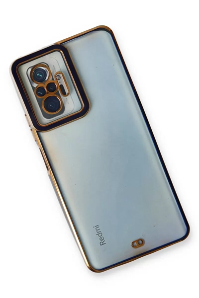 Xiaomi Redmi Note 10 Pro Kılıf Liva Lens Silikon - Mavi