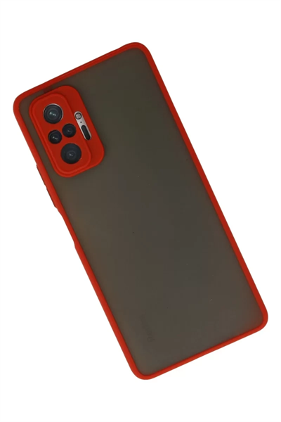 Xiaomi Redmi Note 10 Pro Kılıf Montreal Silikon Kapak - Kırmızı