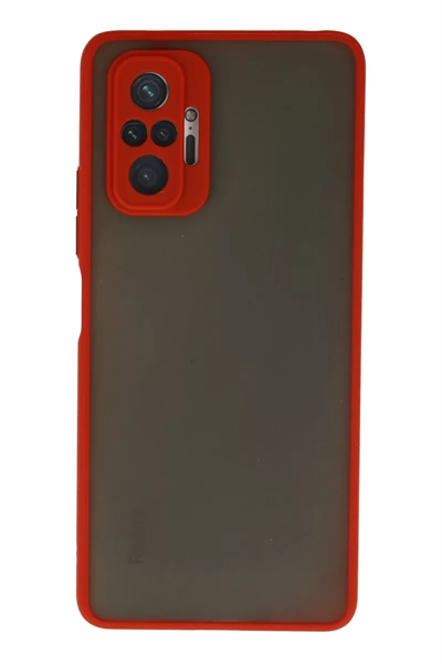 Xiaomi Redmi Note 10 Pro Kılıf Montreal Silikon Kapak - Kırmızı