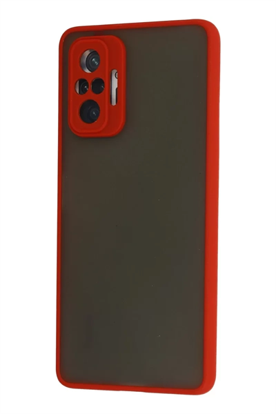 Xiaomi Redmi Note 10 Pro Kılıf Montreal Silikon Kapak - Kırmızı