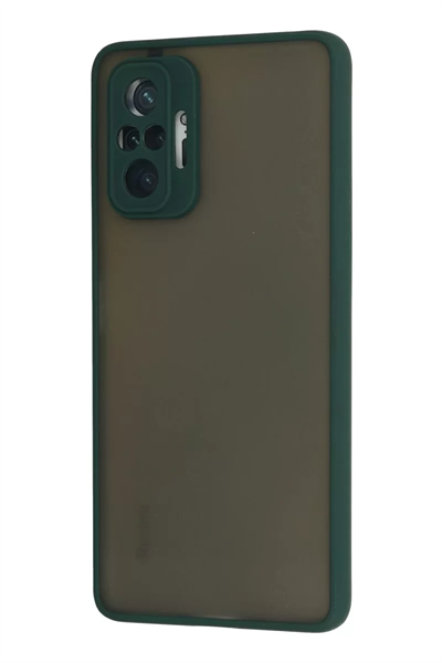 Xiaomi Redmi Note 10 Pro Kılıf Montreal Silikon Kapak - Yeşil