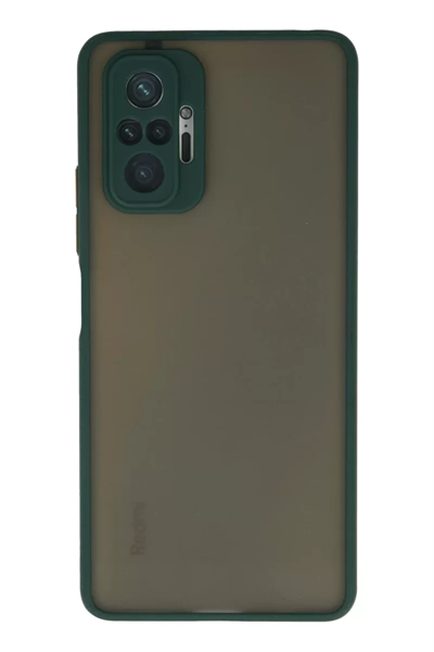 Xiaomi Redmi Note 10 Pro Kılıf Montreal Silikon Kapak - Yeşil