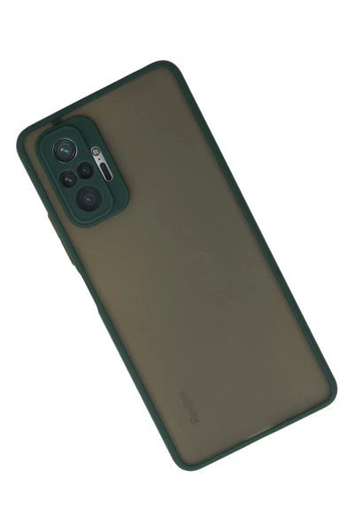 Xiaomi Redmi Note 10 Pro Kılıf Montreal Silikon Kapak - Yeşil