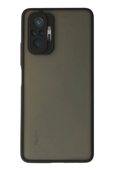 Xiaomi Redmi Note 10 Pro Kılıf Montreal Silikon Kapak - Siyah
