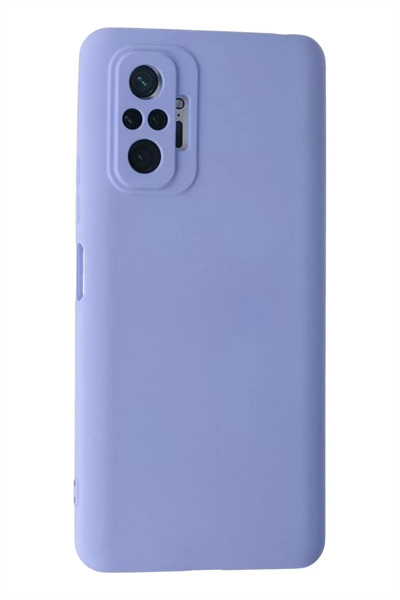 Xiaomi Redmi Note 10 Pro Kılıf Nano içi Kadife Silikon - Lila
