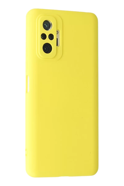 Xiaomi Redmi Note 10 Pro Kılıf Nano içi Kadife Silikon - Sarı