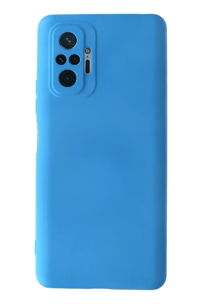 Xiaomi Redmi Note 10 Pro Kılıf Nano içi Kadife Silikon - Mavi