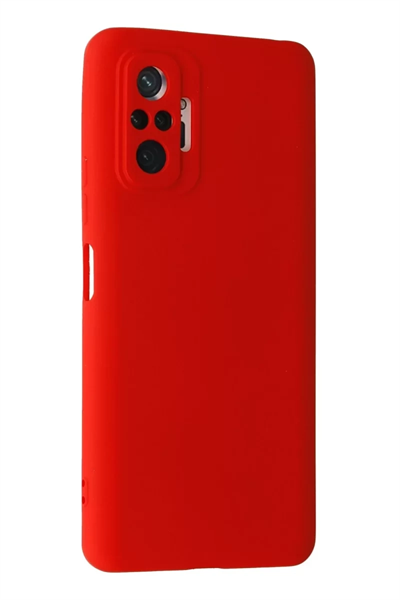Xiaomi Redmi Note 10 Pro Kılıf Nano içi Kadife Silikon - Kırmızı