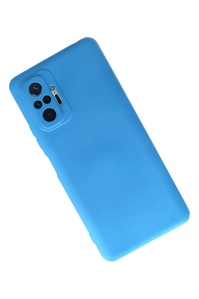 Xiaomi Redmi Note 10 Pro Kılıf Nano içi Kadife Silikon - Mavi