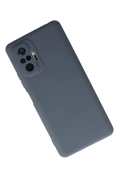Xiaomi Redmi Note 10 Pro Kılıf Nano içi Kadife Silikon - Gri