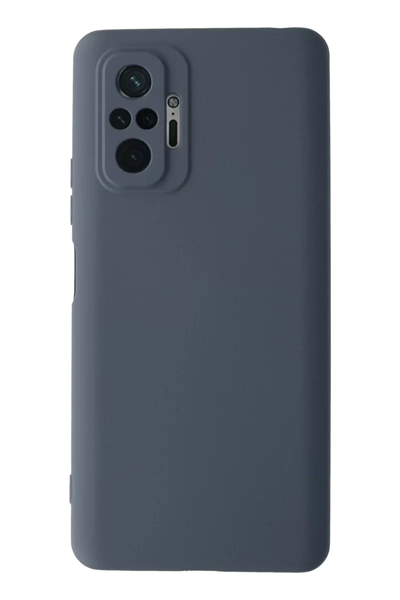 Xiaomi Redmi Note 10 Pro Kılıf Nano içi Kadife Silikon - Gri