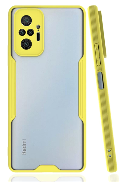 Xiaomi Redmi Note 10 Pro Kılıf Platin Silikon - Sarı