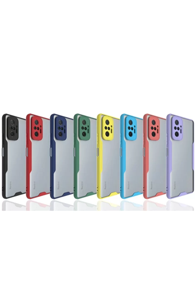Xiaomi Redmi Note 10 Pro Kılıf Platin Silikon - Kırmızı
