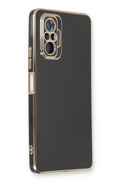Xiaomi Redmi Note 10 Pro Kılıf Volet Silikon - Siyah