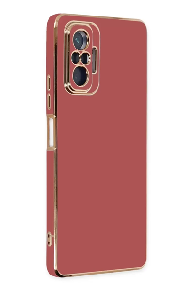 Xiaomi Redmi Note 10 Pro Kılıf Volet Silikon - Kırmızı