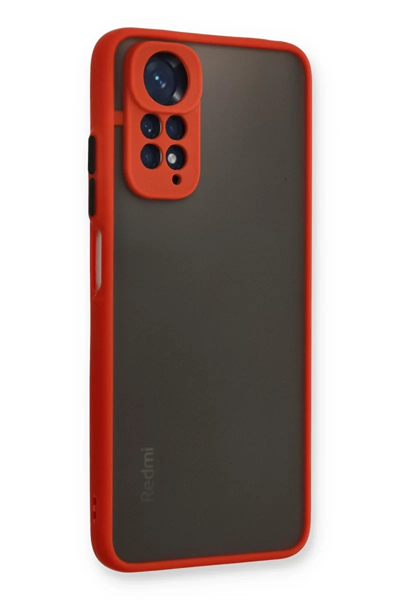 Xiaomi Redmi Note 11 Kılıf Montreal Silikon Kapak - Kırmızı