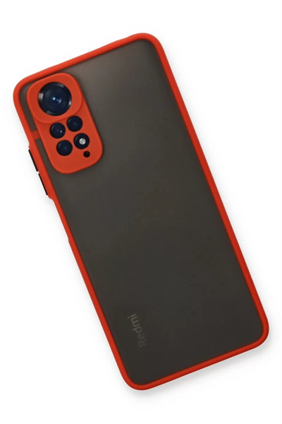 Xiaomi Redmi Note 11 Kılıf Montreal Silikon Kapak - Kırmızı