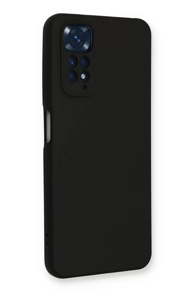 Xiaomi Redmi Note 11 Kılıf Nano içi Kadife Silikon - Siyah