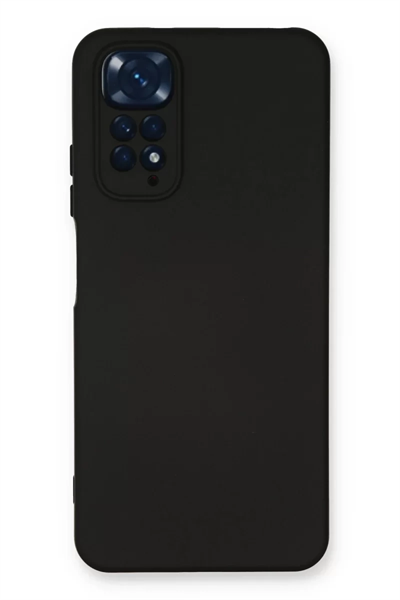 Xiaomi Redmi Note 11 Kılıf Nano içi Kadife Silikon - Siyah