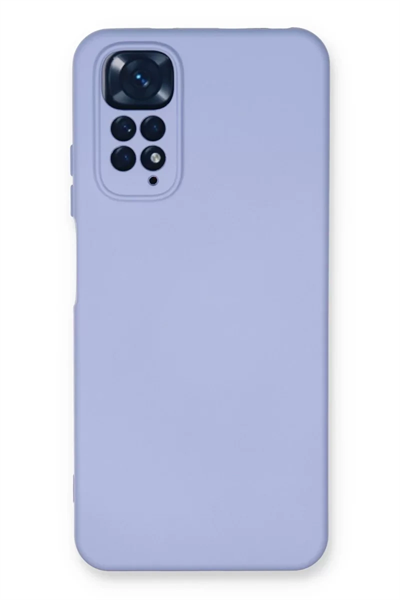 Xiaomi Redmi Note 11 Kılıf Nano içi Kadife Silikon - Lila