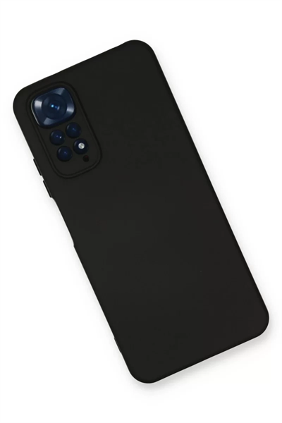 Xiaomi Redmi Note 11 Kılıf Nano içi Kadife Silikon - Siyah