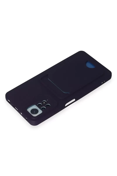 Xiaomi Redmi Note 11 Pro Kılıf Kelvin Kartvizitli Silikon - Derin Mor
