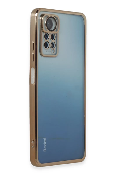 Xiaomi Redmi Note 11 Pro Kılıf Lensli Silikon - Gold