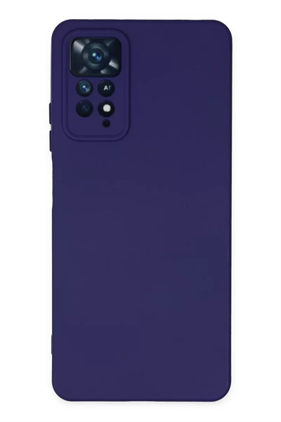 Xiaomi Redmi Note 11 Pro Kılıf Nano içi Kadife Silikon - Mor