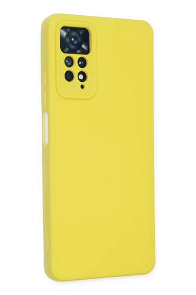 Xiaomi Redmi Note 11 Pro Kılıf Nano içi Kadife Silikon - Sarı