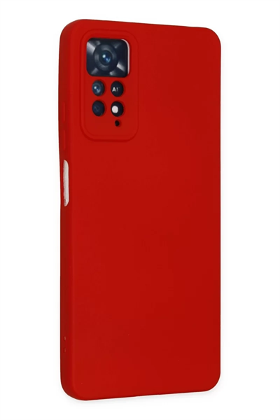 Xiaomi Redmi Note 11 Pro Kılıf Nano içi Kadife Silikon - Kırmızı