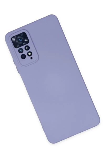Xiaomi Redmi Note 11 Pro Kılıf Nano içi Kadife Silikon - Lila