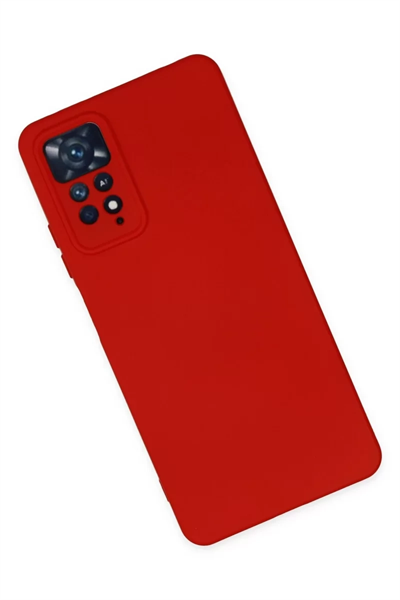 Xiaomi Redmi Note 11 Pro Kılıf Nano içi Kadife Silikon - Kırmızı