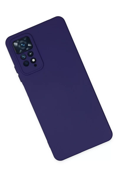 Xiaomi Redmi Note 11 Pro Kılıf Nano içi Kadife Silikon - Mor