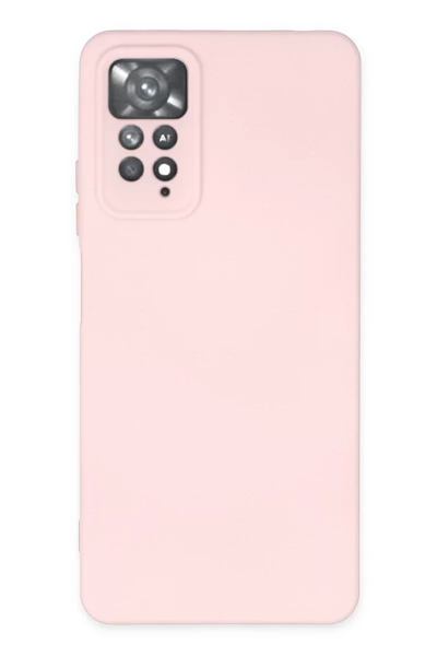 Xiaomi Redmi Note 11 Pro Kılıf Nano içi Kadife Silikon - Pudra