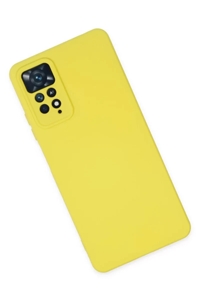 Xiaomi Redmi Note 11 Pro Kılıf Nano içi Kadife Silikon - Sarı