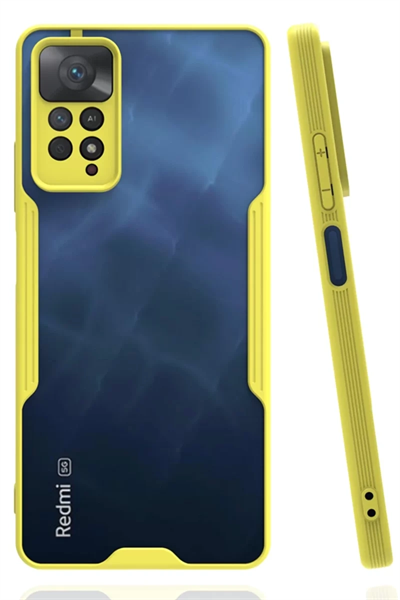 Xiaomi Redmi Note 11 Pro Kılıf Platin Silikon - Sarı