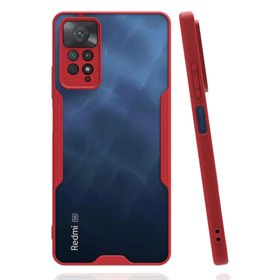 Xiaomi Redmi Note 11 Pro Kılıf Platin Silikon - Kırmızı