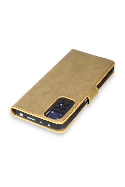 Xiaomi Redmi Note 11 Pro Kılıf Trend S Plus Kapaklı Kılıf - Gold