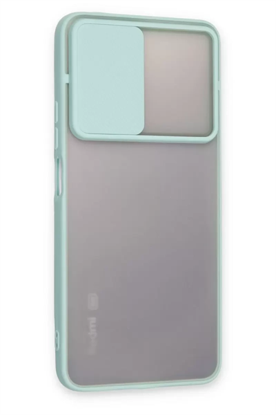 Xiaomi Redmi Note 11 Pro Plus 5G Kılıf Palm Buzlu Kamera Sürgülü Silikon - Turkuaz