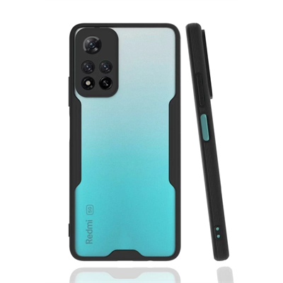 Xiaomi Redmi Note 11 Pro Plus 5G Kılıf Platin Silikon - Siyah