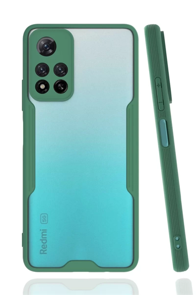 Xiaomi Redmi Note 11 Pro Plus 5G Kılıf Platin Silikon - Yeşil