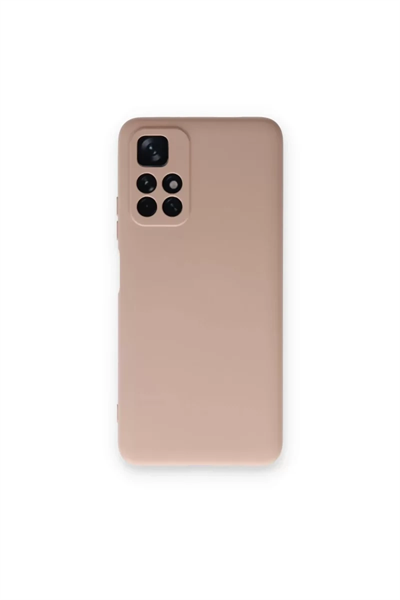 Xiaomi Redmi Note 11T Kılıf Nano içi Kadife Silikon - Pudra