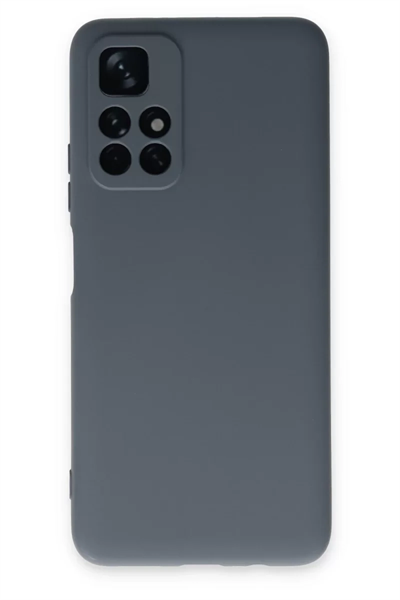 Xiaomi Redmi Note 11T Kılıf Nano içi Kadife Silikon - Gri