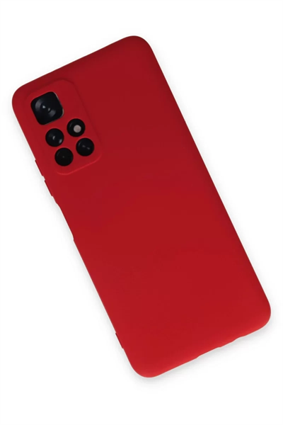 Xiaomi Redmi Note 11T Kılıf Nano içi Kadife Silikon - Kırmızı