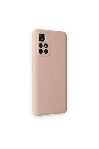 Xiaomi Redmi Note 11T Kılıf Nano içi Kadife Silikon - Pudra