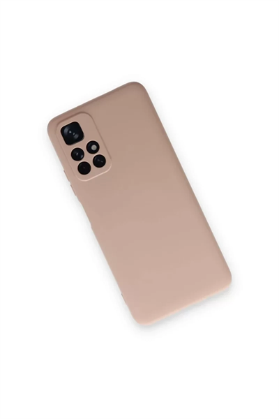 Xiaomi Redmi Note 11T Kılıf Nano içi Kadife Silikon - Pudra