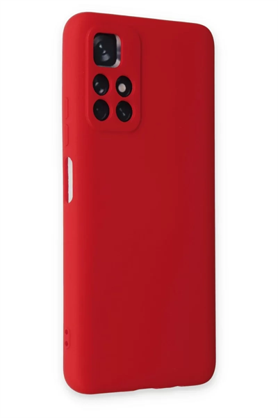 Xiaomi Redmi Note 11T Kılıf Nano içi Kadife Silikon - Kırmızı