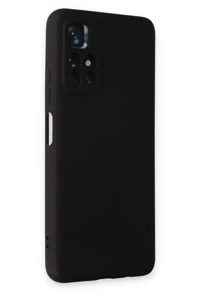Xiaomi Redmi Note 11T Kılıf Nano içi Kadife Silikon - Siyah