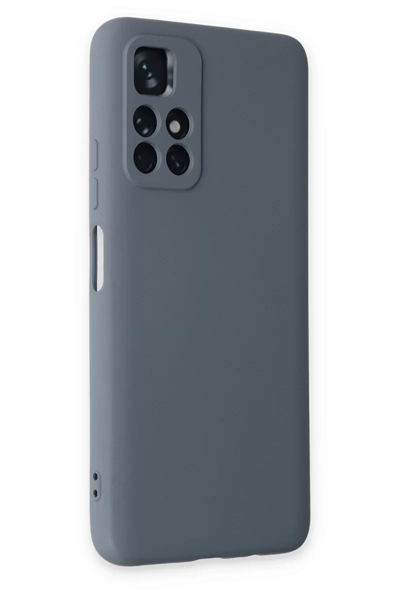 Xiaomi Redmi Note 11T Kılıf Nano içi Kadife Silikon - Gri